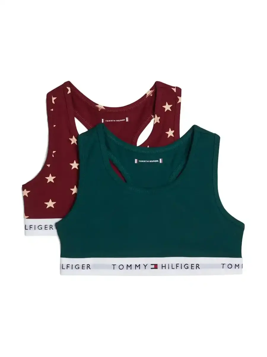 Tommy Hilfiger 2-pak meisjes Top - Katoenen meisjes bralette - Intense power Tommy Hilfiger 2-pak meisjes Top - Katoenen meisjes bralette - Intense power