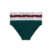 Tommy Hilfiger 2-pak meisjes slips - Zwart/wit Tommy Hilfiger 2-pak meisjes slips - Zwart/wit