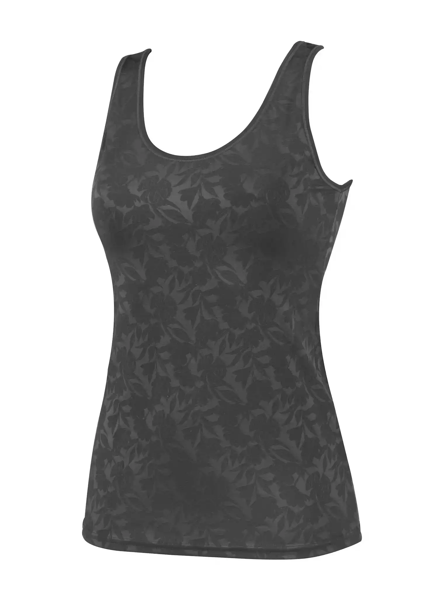 Avet dames hemd microfiber - Floral - Microvezel onderhemd met brede bandjes