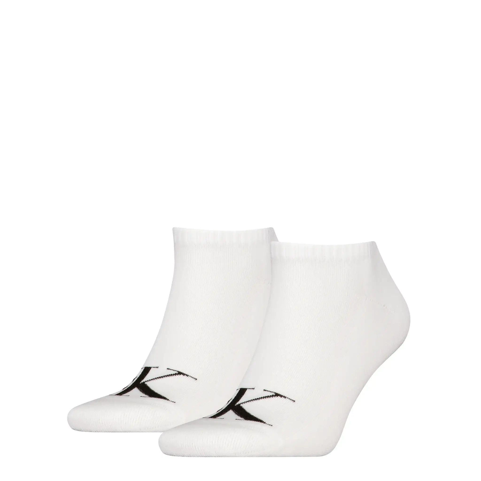 Calvin Klein 2-paar sneakersokken - Logo monogram - Katoenen enkelsokken
