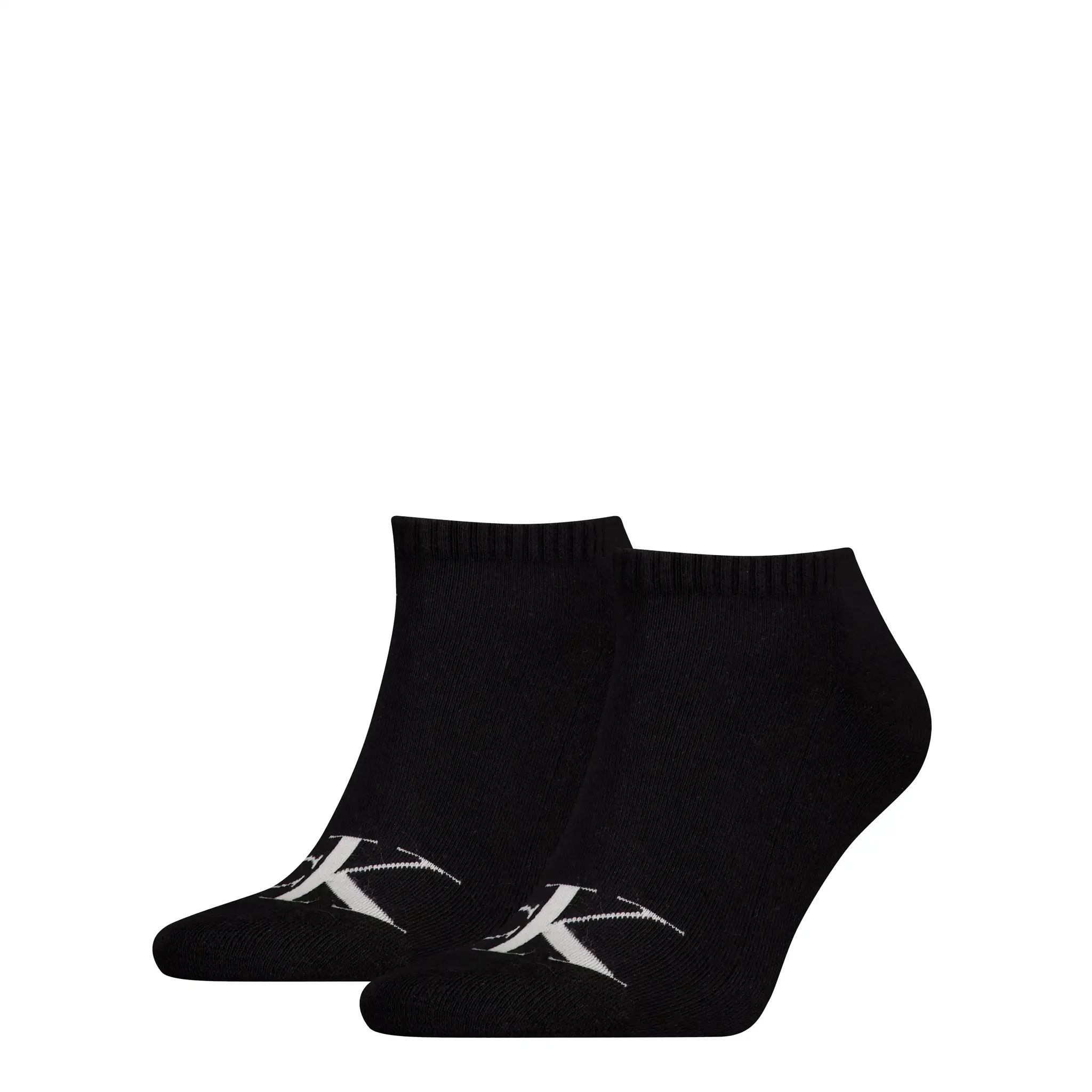 Calvin Klein 2-paar sneakersokken - Logo monogram - Katoenen enkelsokken