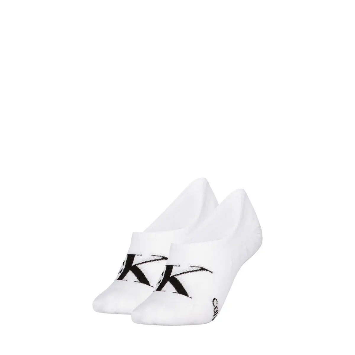 Calvin Klein 2-paar Footie High cut heren sokken - Logo monogram