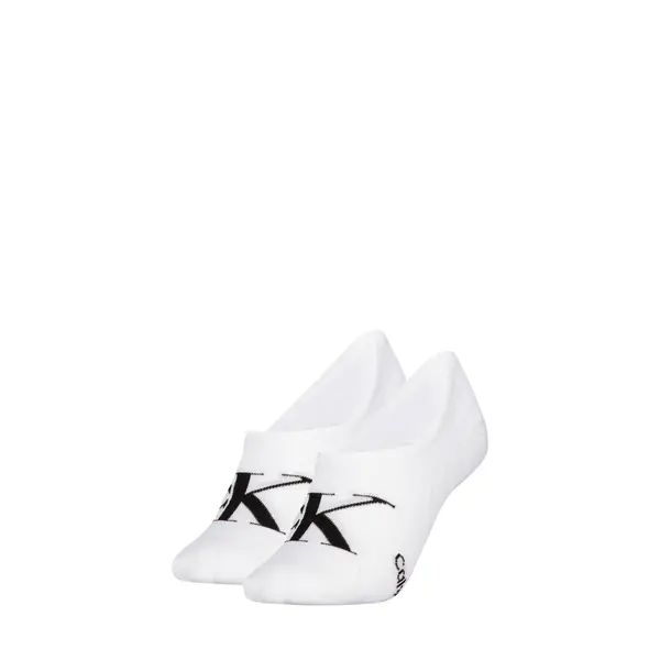 Calvin Klein 2-paar Footie High cut heren sokken - Logo monogram Calvin Klein 2-paar Footie High cut heren sokken - Logo monogram