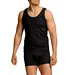 Boru Bamboo heren onderhemd - Bamboe singlet - Mannen hemden bamboe - Hemden heren - Zwart