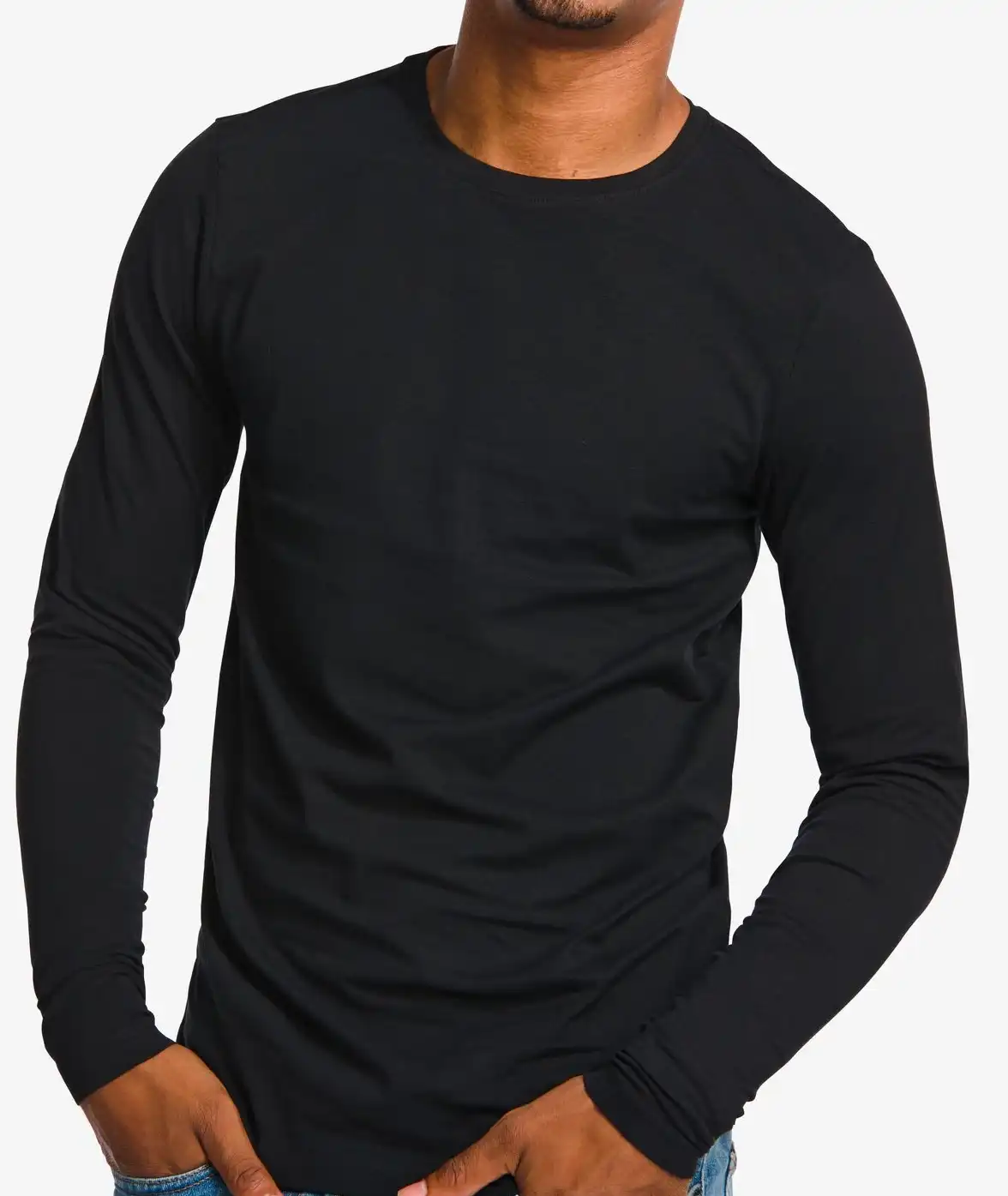 Boru Bamboo 2-pack heren shirt lange mouw - Bamboe ondershirts met ronde hals - Aansluitend