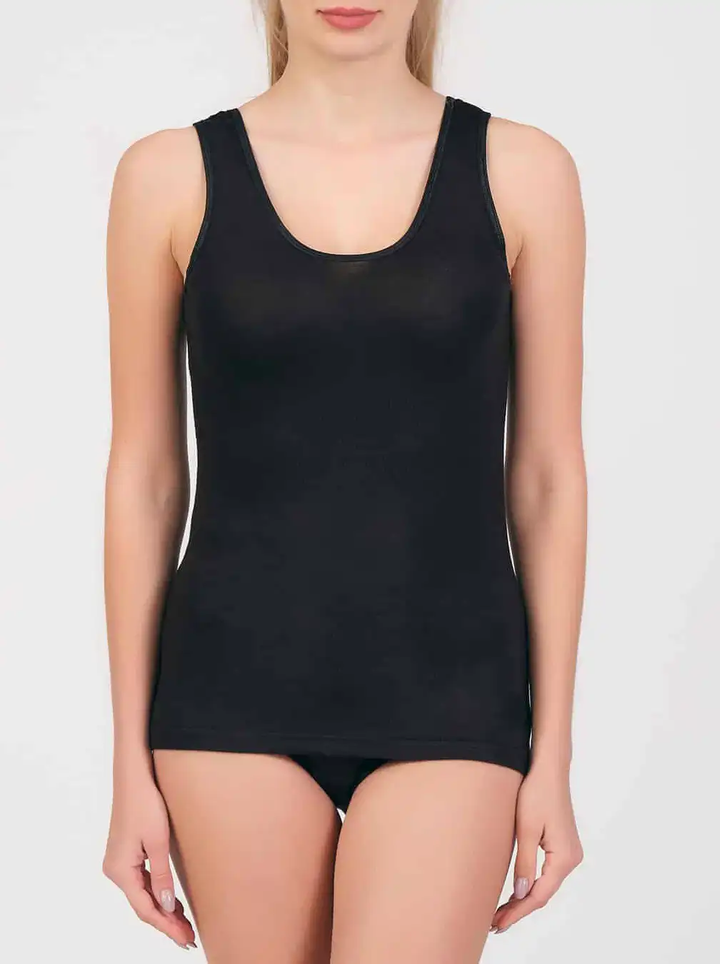 Boru Bamboo 2 pack - dames onderhemd brede band