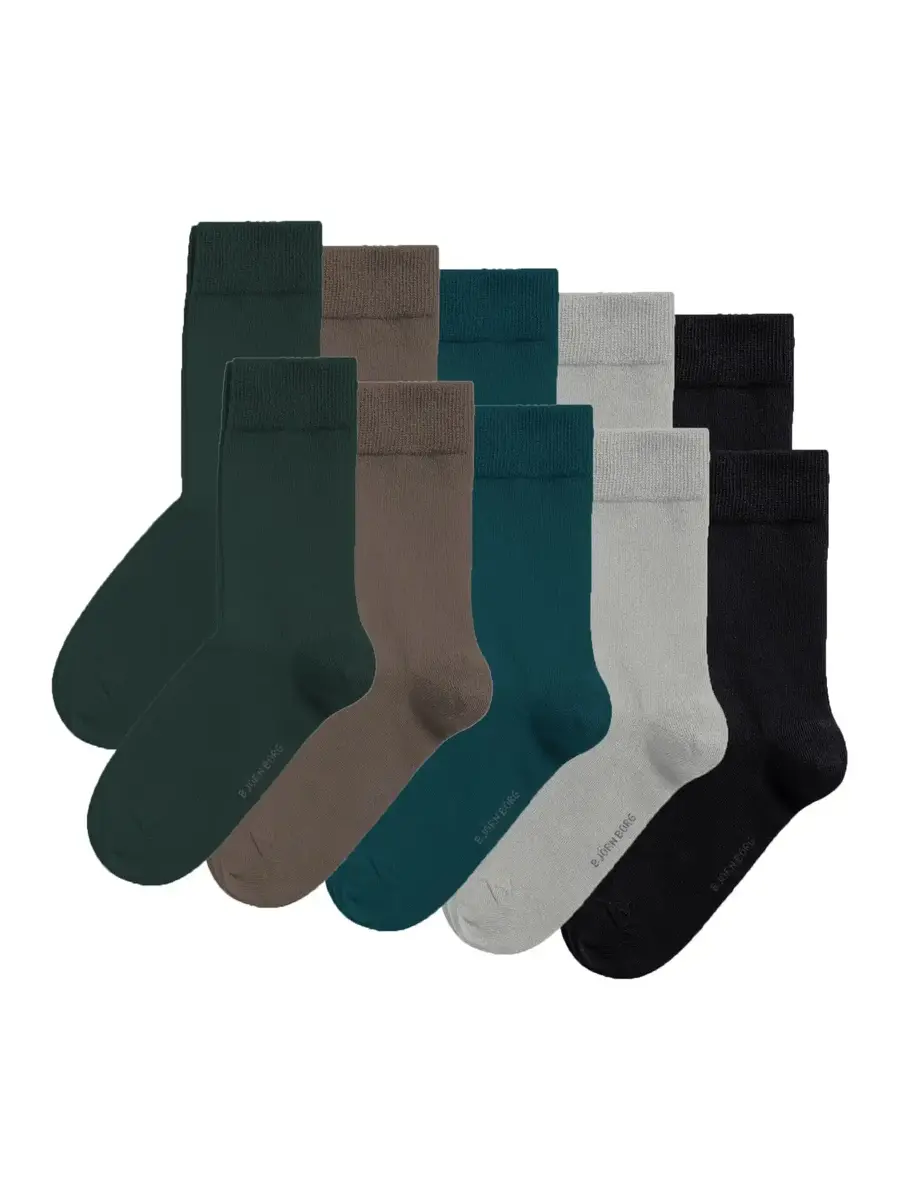 Bjorn Borg 10-paar - heren sokken - Dark Combi - Multipack katoenen sokken