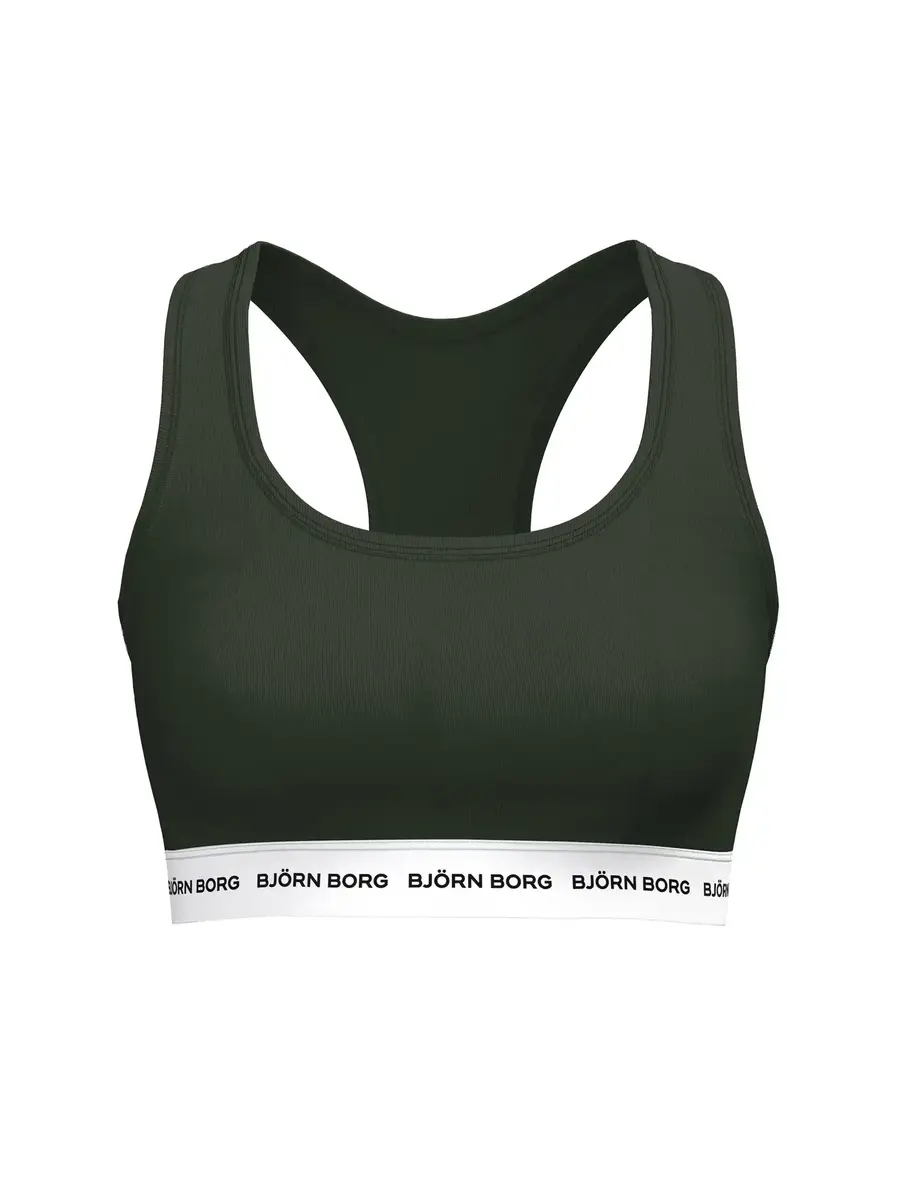 Bjorn Borg Bralette dames - Soft Top - Core Logo - Katoenen Bh top - Elastische band - brede bandjes Bjorn Borg Bralette dames - Soft Top - Core Logo - Katoenen Bh top - Elastische band - brede bandjes