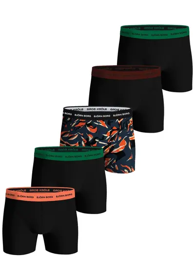 Bjorn Borg 5-Pack heren boxershorts - Orange spots