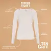 Ten Cate Thermo Rib dames shirt Lange mouw - Warm thermisch ondershirt met ronde hals