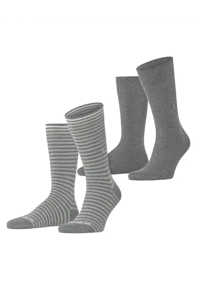 Burlington 2-paar Everyday heren sokken - Stripe Burlington 2-paar Everyday heren sokken - Stripe