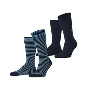 Burlington 2-paar Everyday heren sokken - Stripe - Biologisch katoenen sokken met streep print Burlington 2-paar Everyday heren sokken - Stripe - Biologisch katoenen sokken met streep print