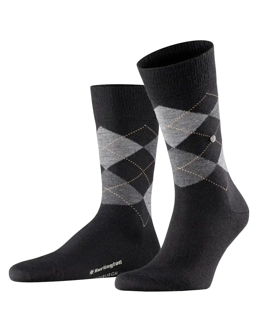 Burlington Wollen Heren sokken - Edinburgh - Merino wollen mannen kousen