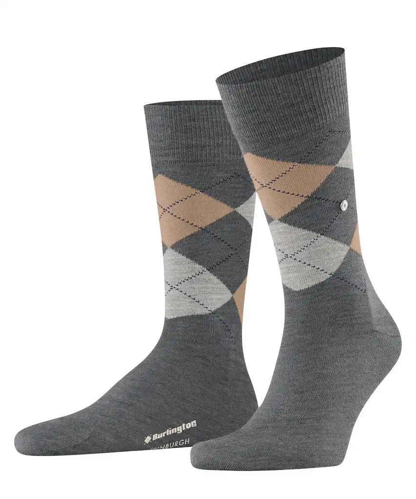 Burlington Wollen Heren sokken - Edinburgh - Merino wollen mannen kousen