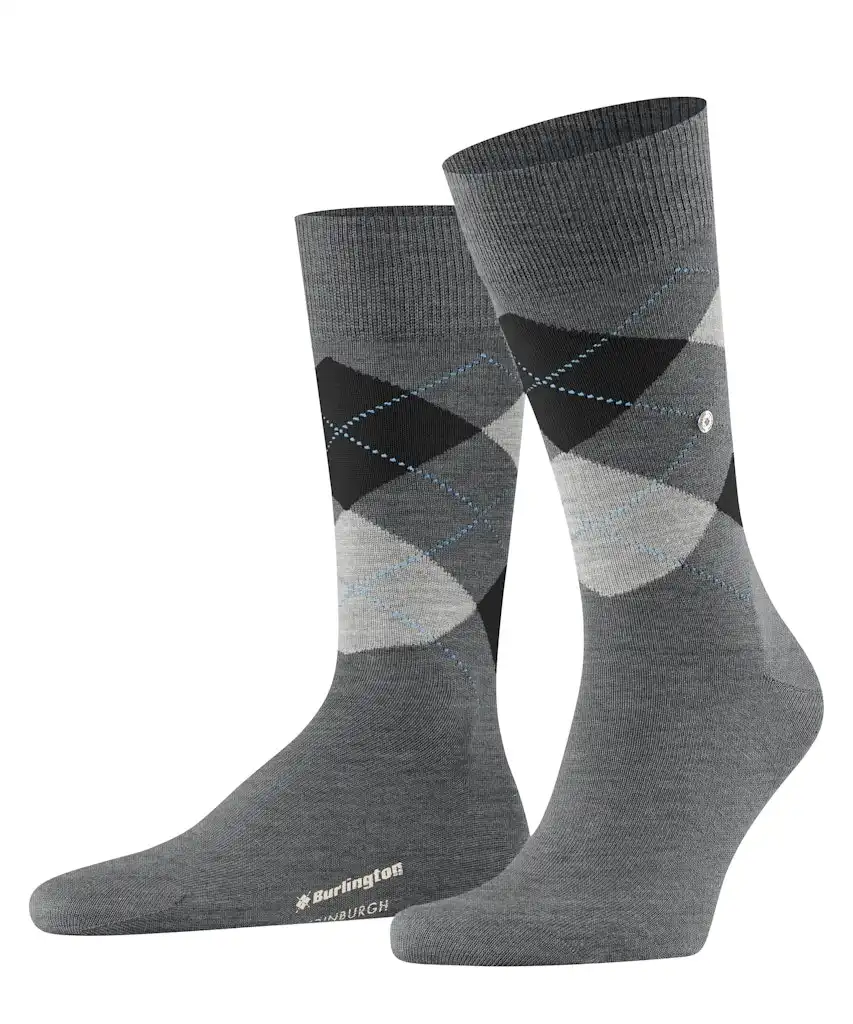 Burlington Wollen Heren sokken - Edinburgh - Merino wollen mannen kousen