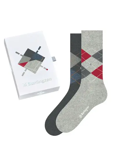 Burlington 2-paar heren sokken - Cadeau verpakking - Gift Box Burlington 2-paar heren sokken - Cadeau verpakking - Gift Box