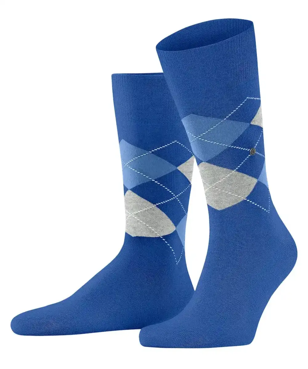 Burlington 2-paar heren sokken - Cadeau verpakking - Gift Box - Katoenen sokken met ruit print Burlington 2-paar heren sokken - Cadeau verpakking - Gift Box - Katoenen sokken met ruit print