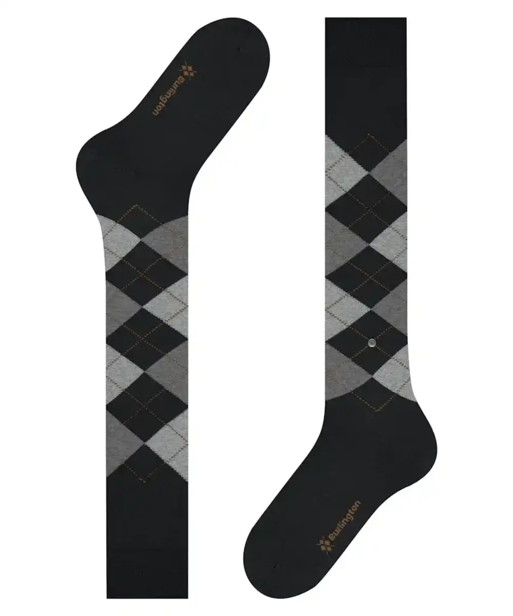 Burlington Wollen kniekous heren - Edinburgh - Merino wollen hoge sokken mannen Burlington Wollen kniekous heren - Edinburgh - Merino wollen hoge sokken mannen