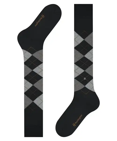Burlington Wollen kniekous heren - Edinburgh - Merino wollen hoge sokken mannen Burlington Wollen kniekous heren - Edinburgh - Merino wollen hoge sokken mannen