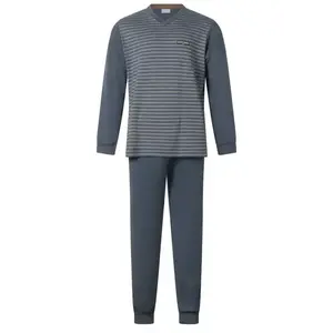 Gentlemen heren pyjama Warme Dikke Tricot - V-hals - Winter pyjama mannen Gentlemen heren pyjama Warme Dikke Tricot - V-hals - Winter pyjama mannen