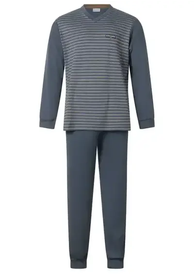 Gentlemen heren pyjama Warme Dikke Tricot