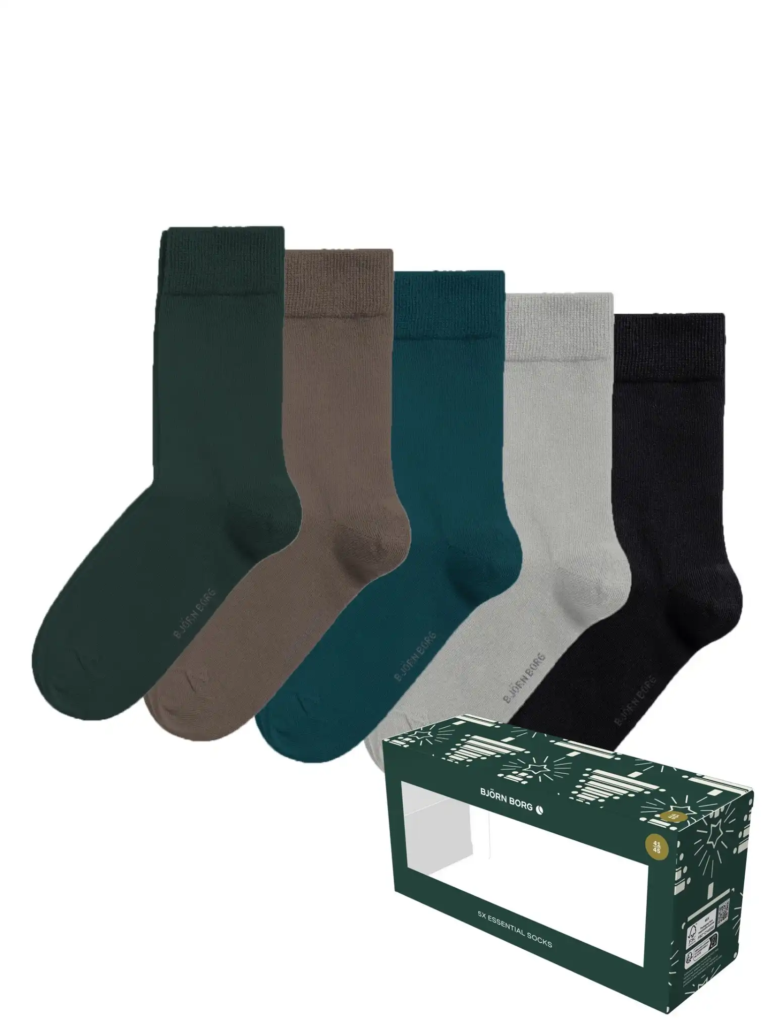 Bjorn Borg 5-paar - heren sokken - Dark Combi - Multipack katoenen mannen kousen