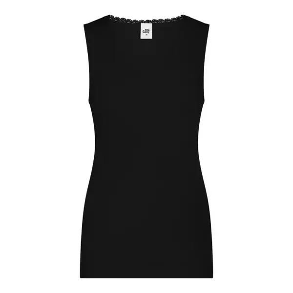 Ten Cate Thermo kanten dames hemd - V-hals - Warm thermisch onderhemd met brede bandjes Ten Cate Thermo kanten dames hemd - V-hals - Warm thermisch onderhemd met brede bandjes