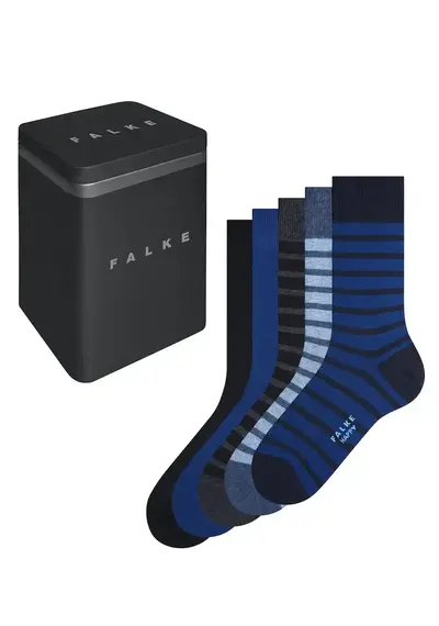 FALKE 5-paar heren sokken - Happy Box Cadeau set FALKE 5-paar heren sokken - Happy Box Cadeau set