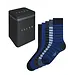 FALKE 5-paar heren sokken - Happy Box Cadeau set - Multipack katoenen sokken - Voordeelverpakking - Blauw Combi