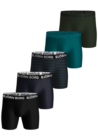 Bjorn Borg 5-pack heren boxershort - Performance - Combi Bjorn Borg 5-pack heren boxershort - Performance - Combi