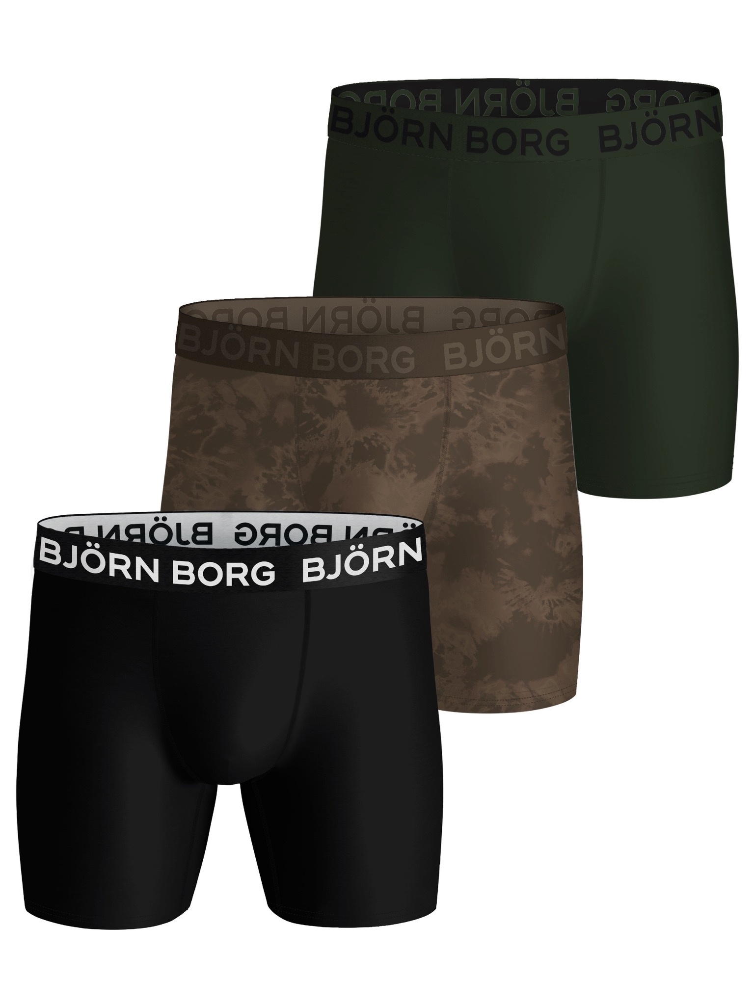 Bjorn Borg 3-pack heren boxershort - Performance - Combi - Sneldrogende microfiber heren onderbroeken