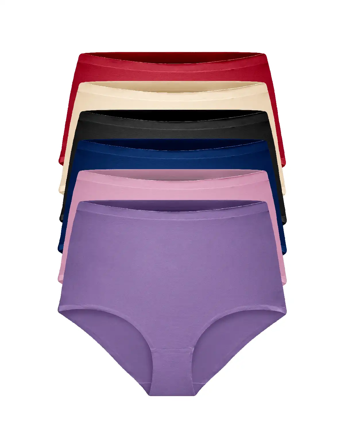 Gaubert 6-Pack Dames taille slip invisible - Onzichtbare naadloze hoge onderbroeken - Seamless