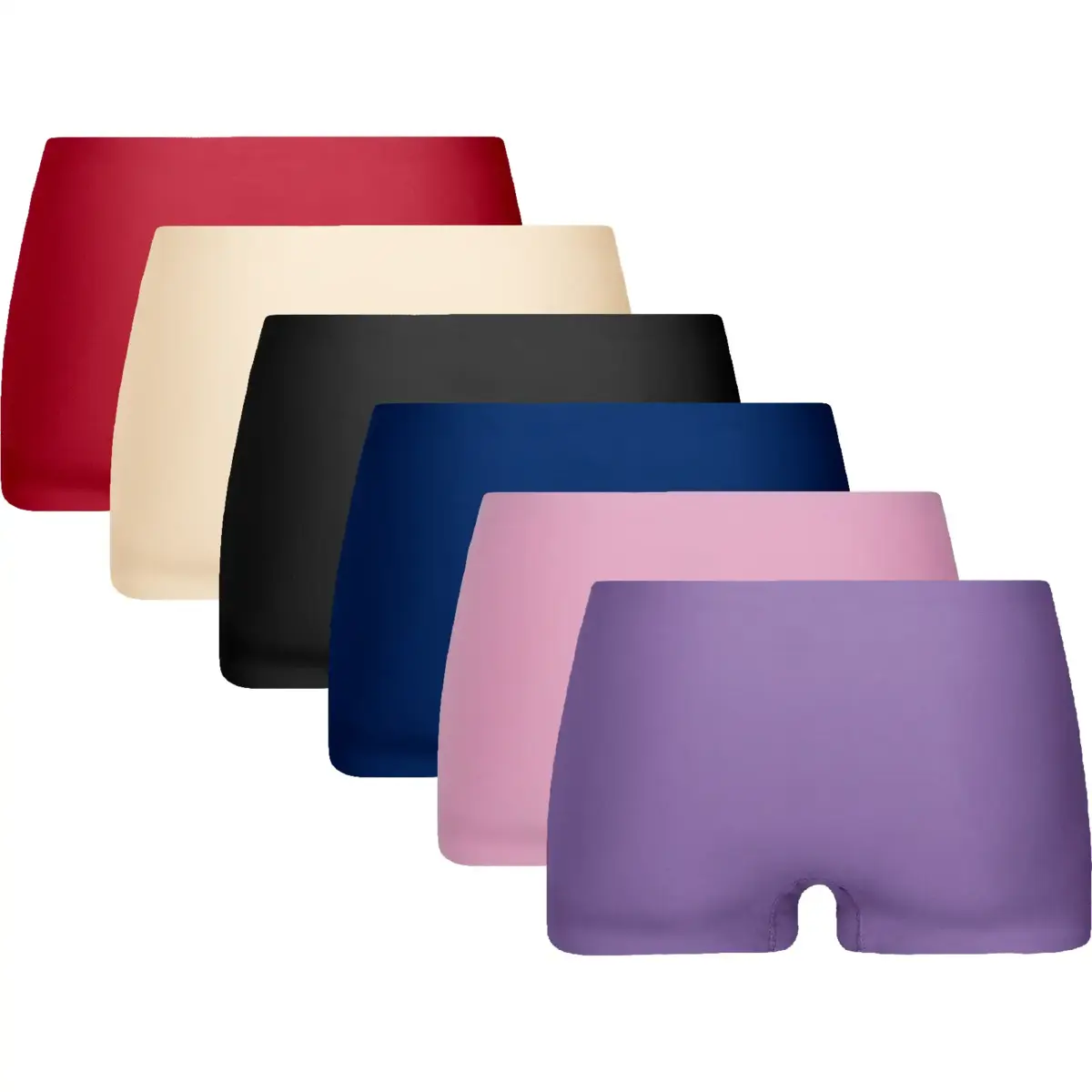 Gaubert 6-Pack dames boxershorts invisible - Onzichtbare dames onderbroeken - Naadloos Gaubert 6-Pack dames boxershorts invisible - Onzichtbare dames onderbroeken - Naadloos