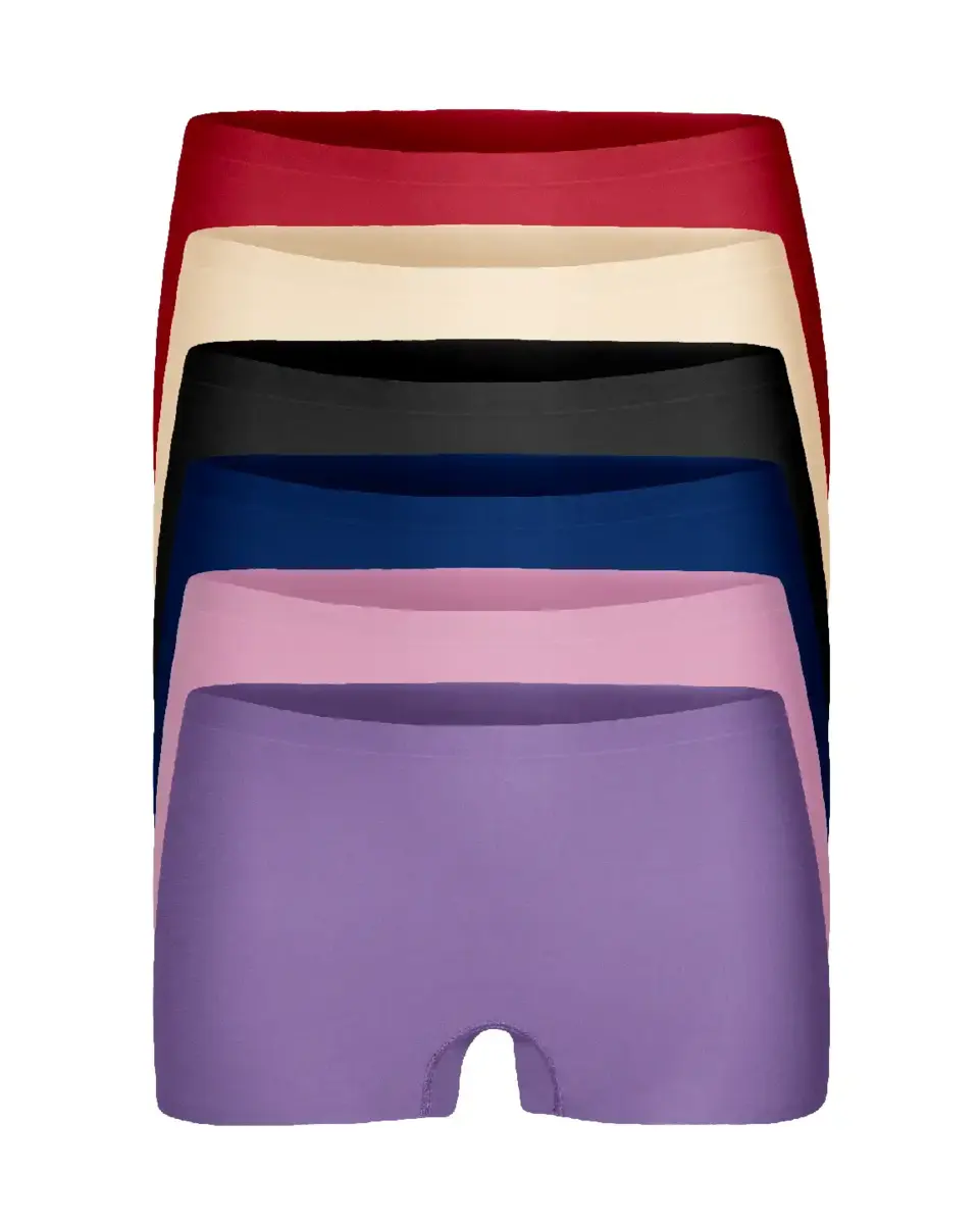 Gaubert 6-Pack dames boxershorts invisible - Onzichtbare dames onderbroeken - Naadloos