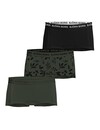 Bjorn Borg 3-Pack meisjes boxershort - minishorts - Groene /Zwart