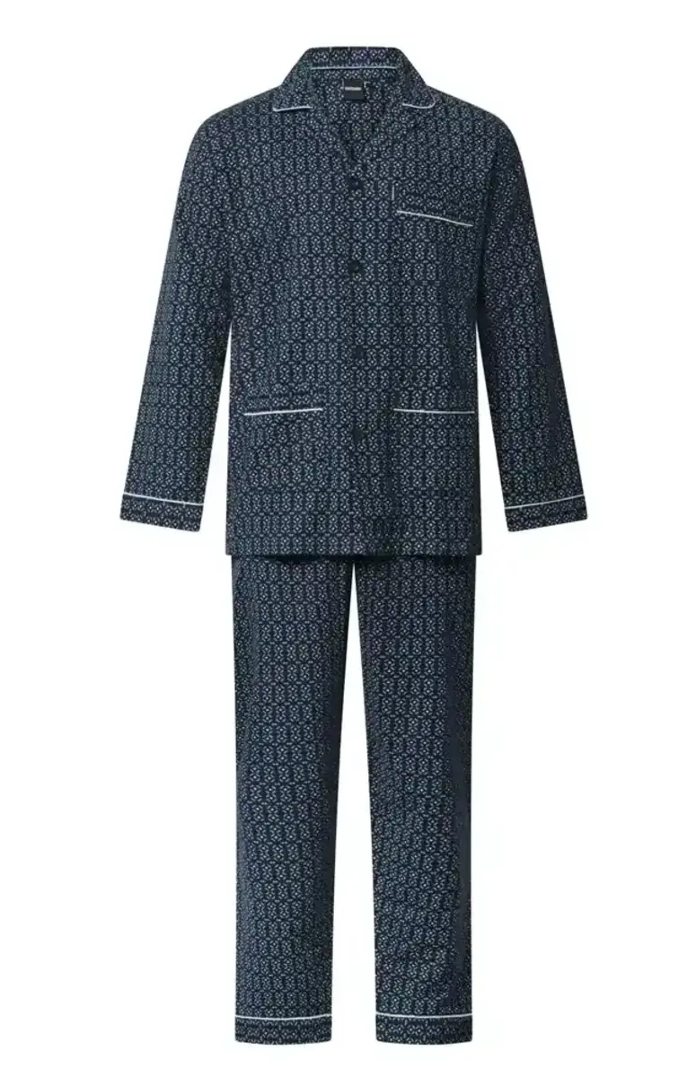 Gentlemen flanellen heren pyjama - Geruwd - Warme winter pyjama - Flanellen pyjama heren