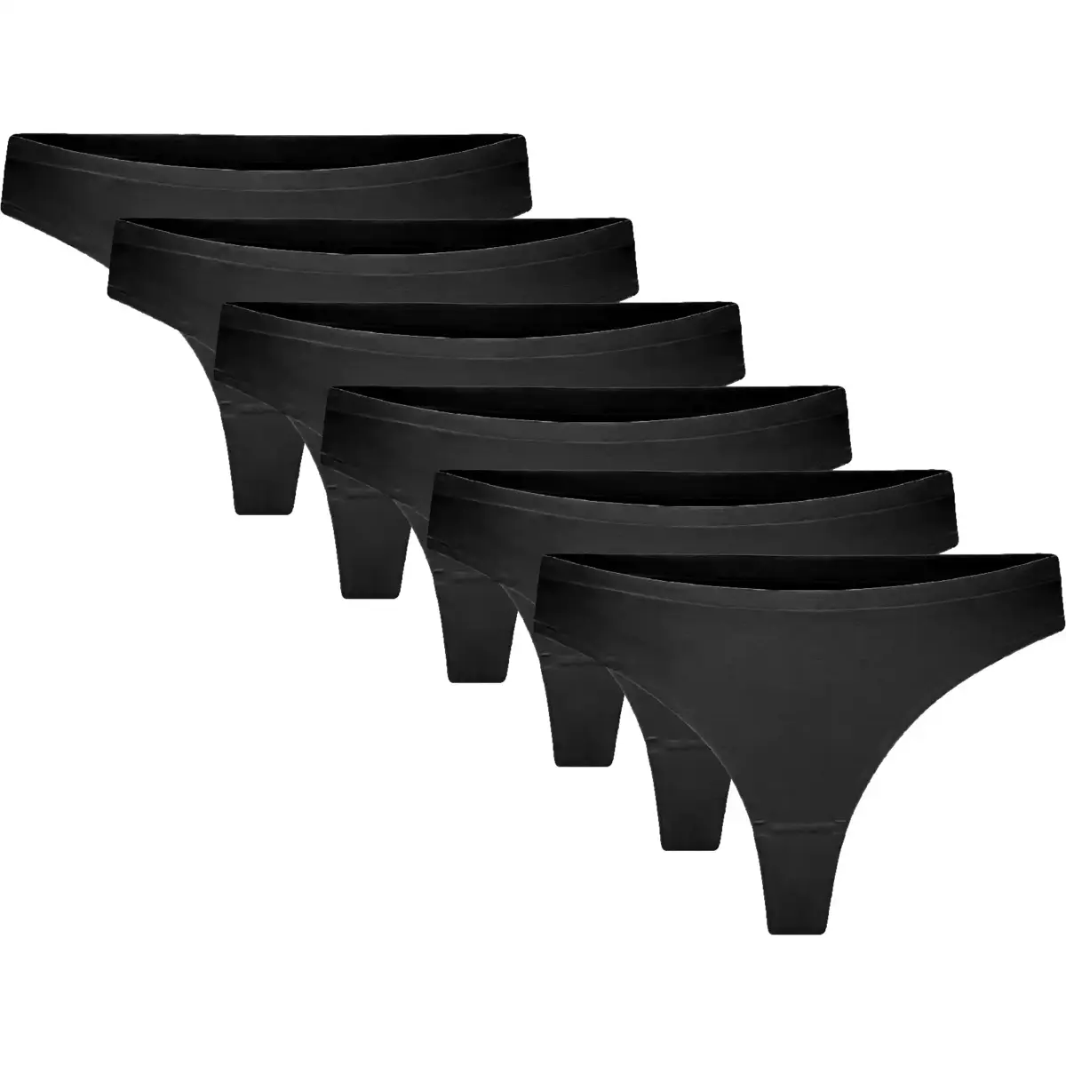 Gaubert 6-Pack Strings dames invisible - Onzichtbare dames strings - Naadloos - Multipack