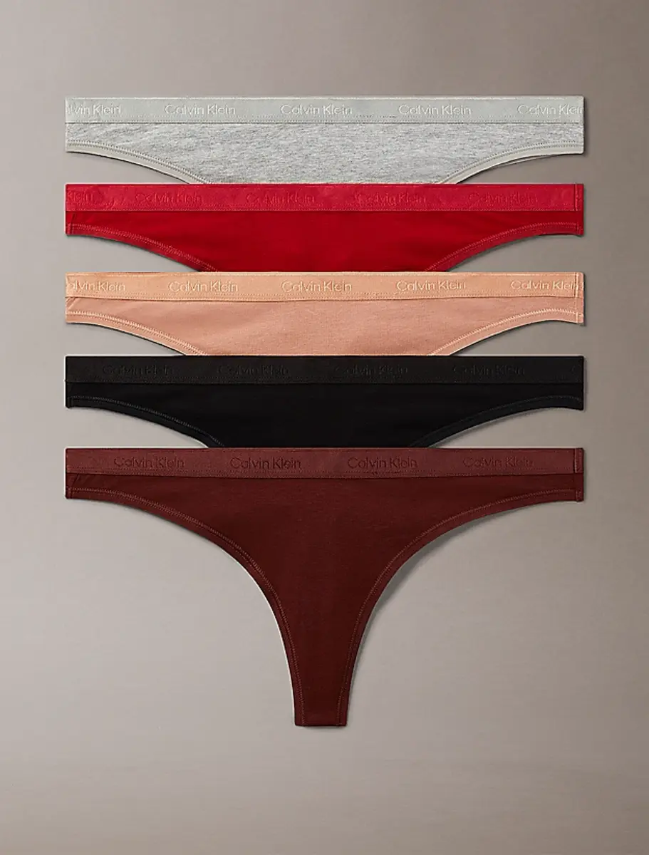 Calvin Klein 5-Pack dames strings - Modern Logo - Calvin klein strings