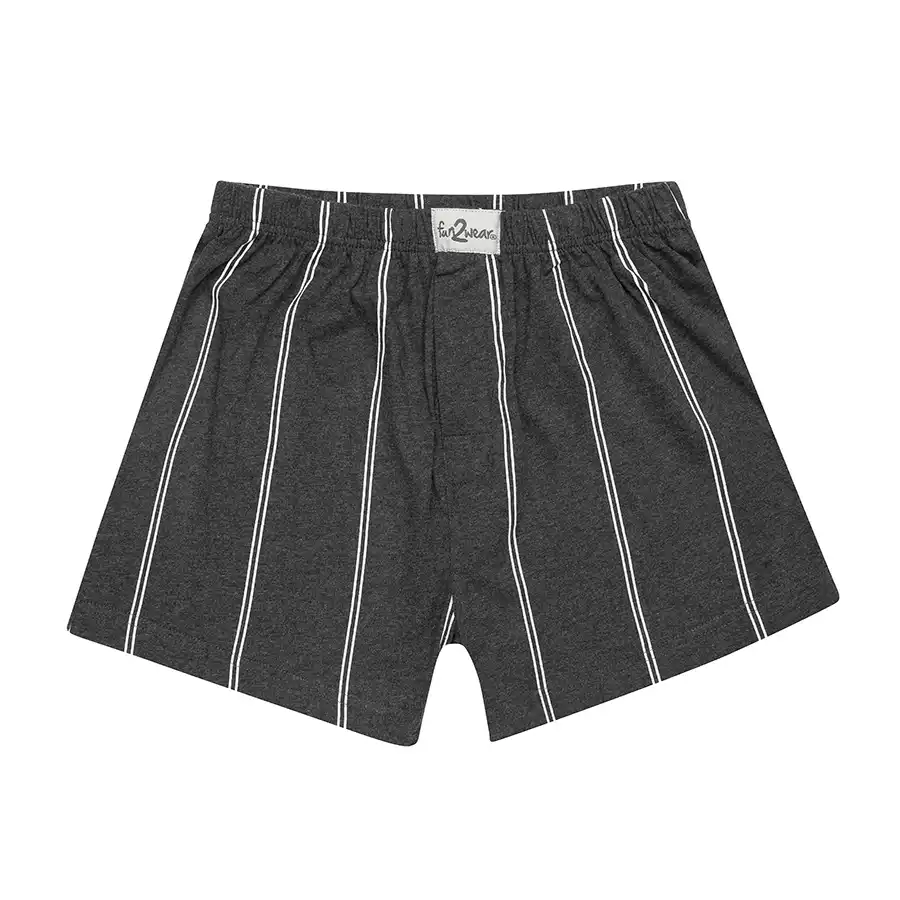 Funderwear-Fun2wear wijde heren boxershort krijtstreep - Katoenen losse boxershort met gulp