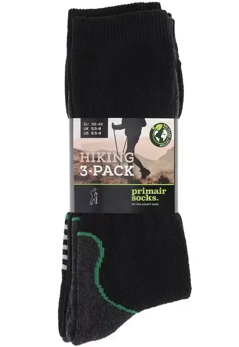 Primair 3-paar betaalbare Wandelsokken - Hike full Terry - Hking sokken - Stevige goedkope wandelsokken