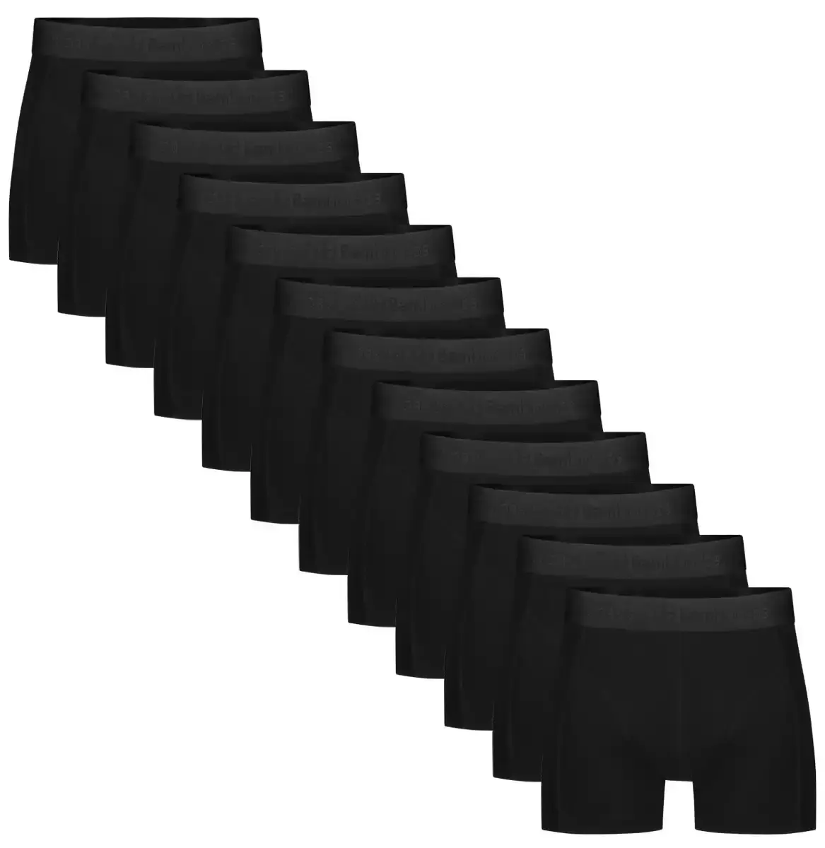 Bamboo Basics 12-pak heren boxers - Rico - Multipack bamboe heren boxershorts - Voordeelverpakking onderbroeken - Herenondergoed