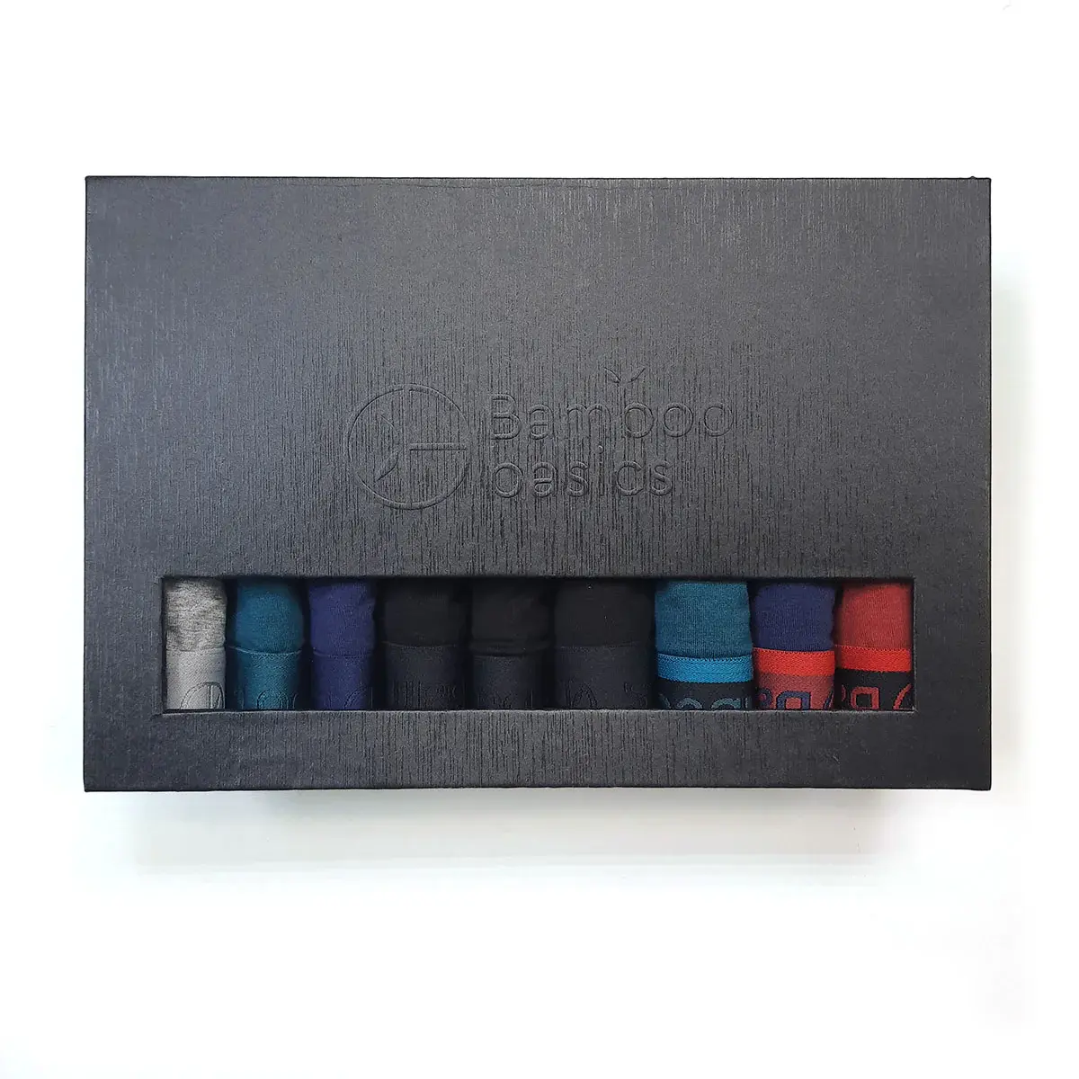 Bamboo Basics 9-pak heren boxershorts bamboe - Rico - Cadeau verpakking multipack heren onderbroeken Bamboo Basics 9-pak heren boxershorts bamboe - Rico - Cadeau verpakking multipack heren onderbroeken