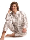 Lunatex flanellen pyjama dames - Ruit