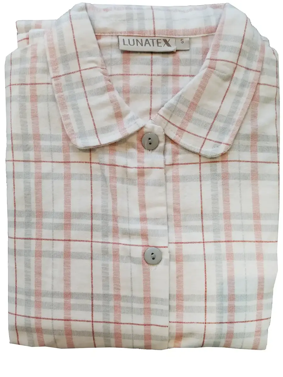 Lunatex flanellen pyjama dames - Ruit Lunatex flanellen pyjama dames - Ruit