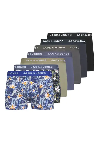 Jack & Jones 7-Pack heren boxershort - Combi - True Blue Jack & Jones 7-Pack heren boxershort - Combi - True Blue