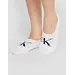 Calvin Klein 2-paar Footie High cut heren sokken - Logo monogram - Wit