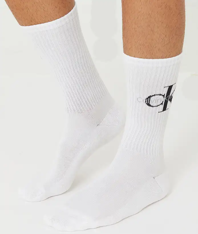 Calvin Klein 2-paar Crew sokken - Logo monogram