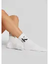 Calvin Klein 2-paar Crew sokken - Logo monogram - Katoenen witte sportsokken met badstof zool