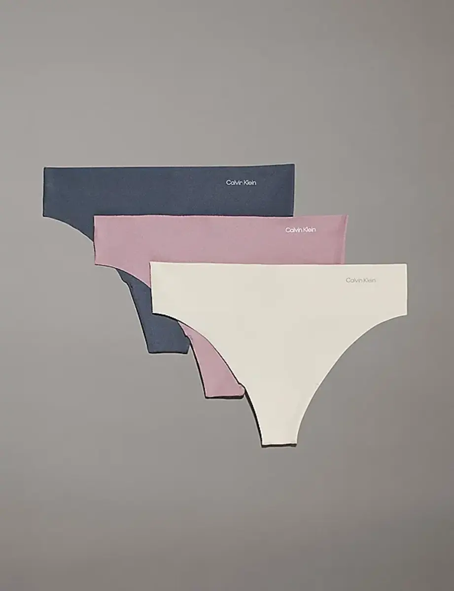 Calvin Klein 3-pack naadloze dames strings - Seamless multipack dames onderbroeken - Calvin Klein strings