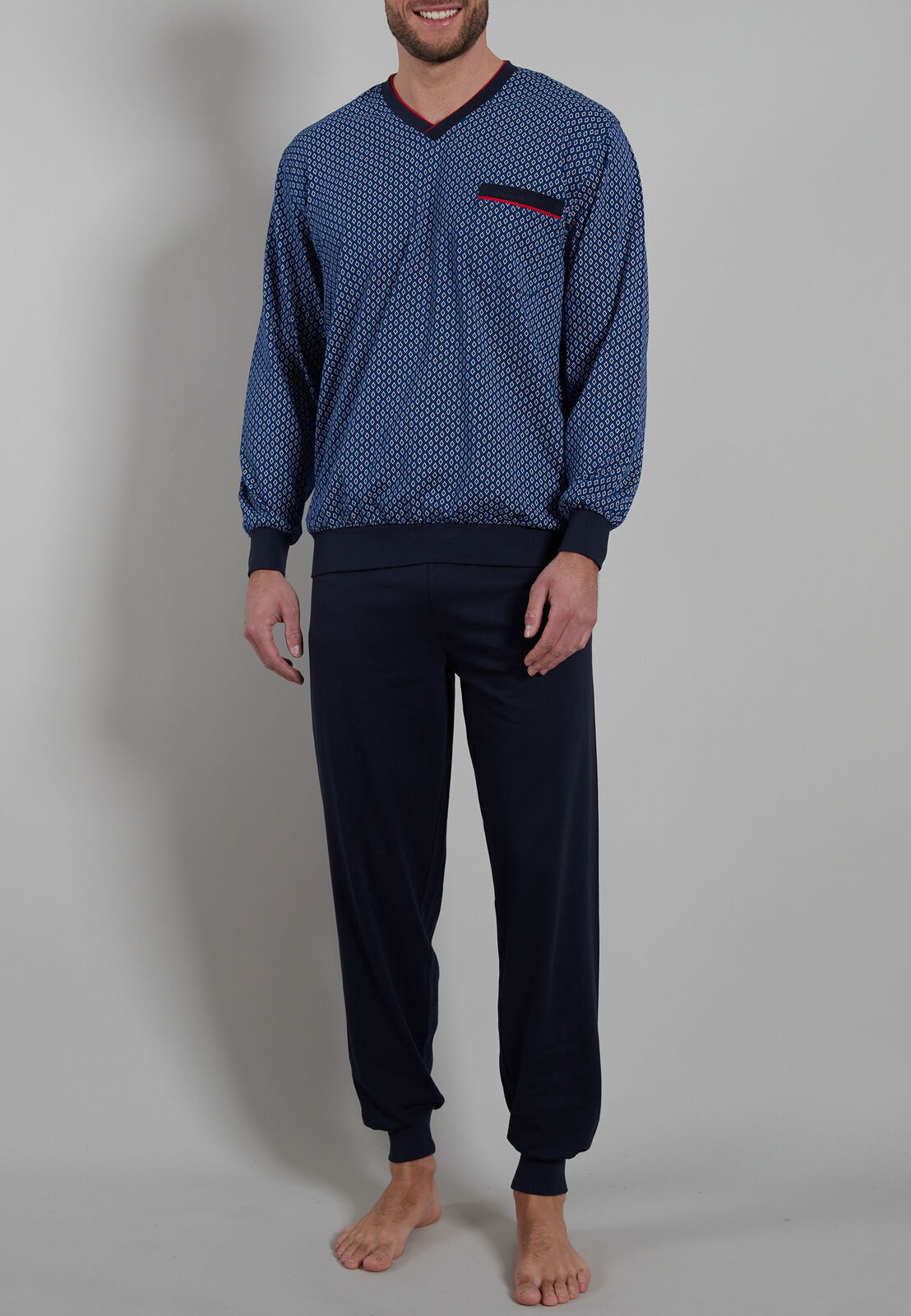 Gotzburg heren pyjama Katoen - 451381 - Nos - Maat 62